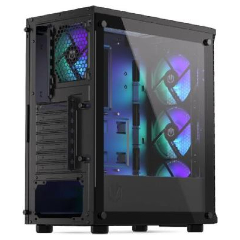 Endorfy Case|ENDORFY|Signum 300 ARGB|MidiTower|Case product features Transparent panel|Not included|ATX|MicroATX|MiniITX|Colour Black|EY2A006