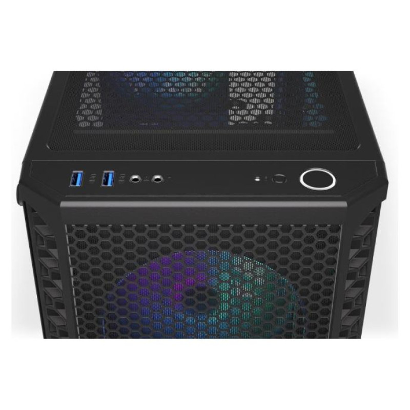Endorfy Case|ENDORFY|Signum 300 ARGB|MidiTower|Case product features Transparent panel|Not included|ATX|MicroATX|MiniITX|Colour Black|EY2A006