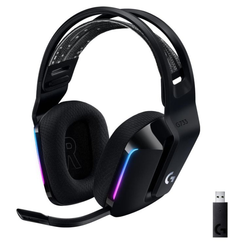 Logitech HEADSET GAMING G733 RGB WRL/BLACK 981-000864 LOGITECH