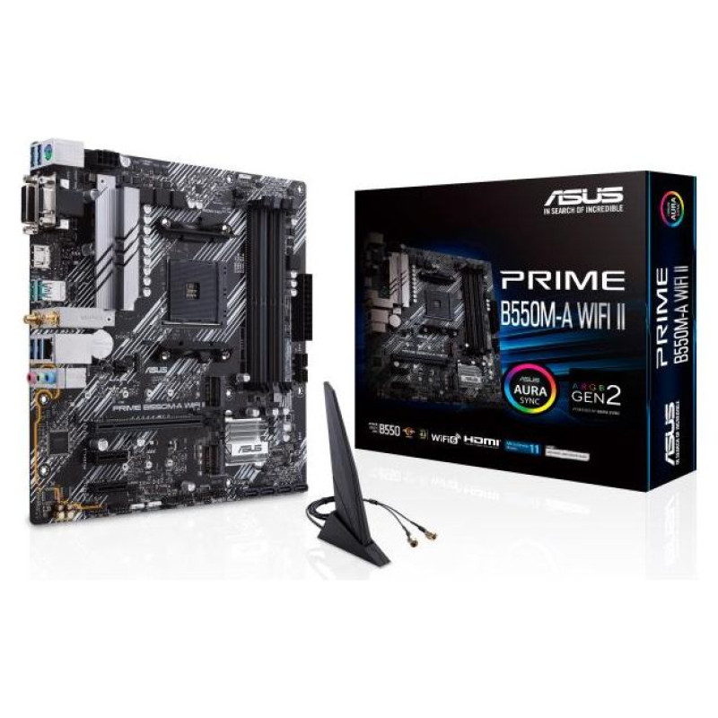 Asus Mainboard|ASUS|AMD B550|SAM4|MicroATX|Memory DDR4|Memory slots 4|2xPCI-Express 3.0 1x|1xPCI-Express 4.0 16x|2xM.2|1x15pin D-sub|1xDVI-D|1xHDMI|2xAudio-In|1xAudio-Out|6xUSB 3.2|1xPS/2|1xRJ45|PRIMEB550M-AWIFIII
