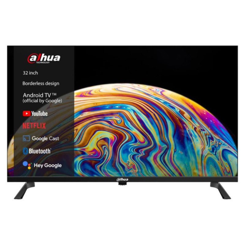 Dahua TV Set|DAHUA|24"|Smart/HD|1366x768|Android TV|Black|DHI-LTV24-SD100