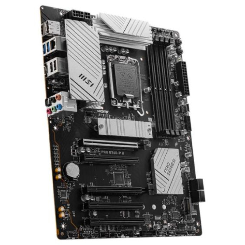 MSI Mainboard|MSI|Intel B760 Express|LGA1700|Memory DDR5|Memory slots 4|5xPCI-Express 5.0 16x|2xM.2|1xHDMI|1xDisplayPort|2xUSB 2.0|2xUSB 3.2|1xUSB-C|1xOptical S/PDIF|1xRJ45|5xAudio port|PROB760-PII