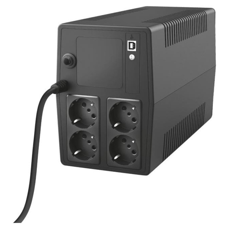 Trust UPS|TRUST|600 Watts|1000 VA|Wave form type Simulated sinewave|23504