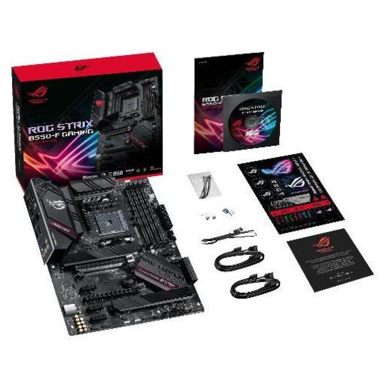 Asus Mainboard|ASUS|AMD B550|SAM4|ATX|3xPCI-Express 3.0 1x|1xPCI-Express 3.0 16x|2xM.2|1xPCI-Express 4.0 16x|Memory DDR4|Memory slots 4|1xHDMI|1xDisplayPort|2xUSB 2.0|1xUSB type C|5xUSB 3.2|1xOptical S/PDIF|1xRJ45|5xAudio port|ROGSTRIXB550-FGAMING