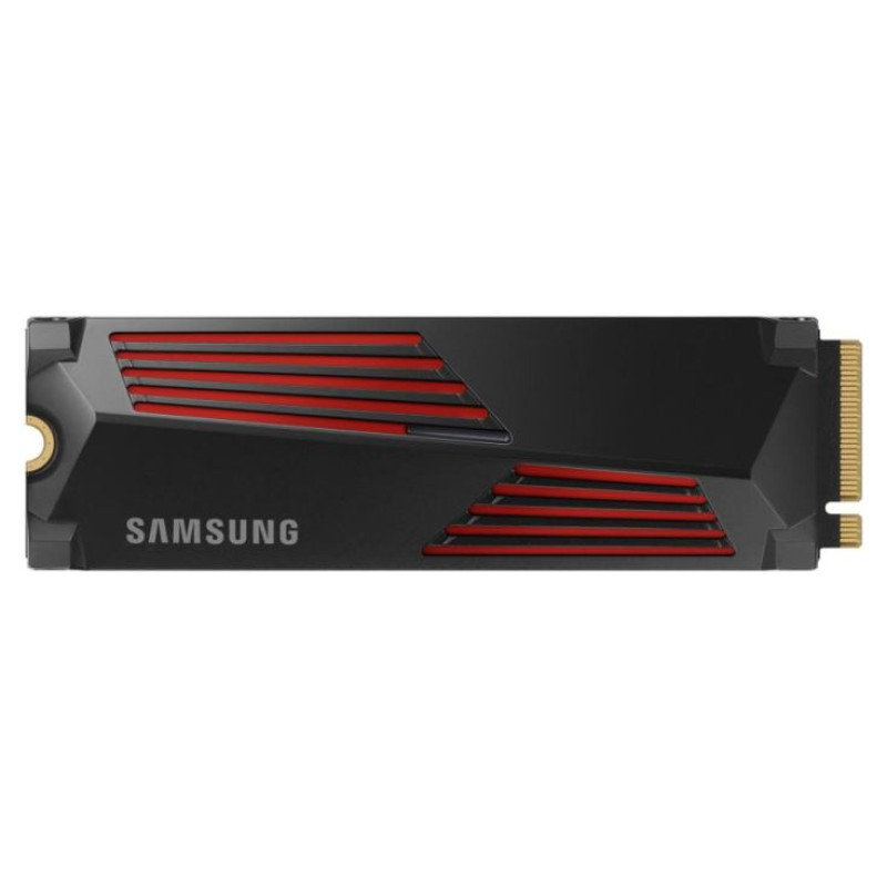 Samsung SSD|SAMSUNG|990 PRO with Heatsink|2TB|M.2|PCIE|NVMe|MLC|Write speed 6900 MBytes/sec|Read speed 7450 MBytes/sec|2.3mm|TBW 1200 TB|MTBF 1500000 hours|MZ-V9P2T0GW