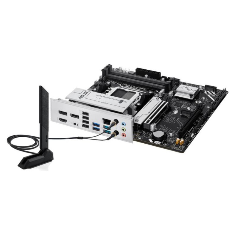 Asus Mainboard|ASUS|AMD B850|SAM5|Micro-ATX|Memory DDR5|Memory slots 4|1xPCI-Express 4.0 16x|1xPCI-Express 5.0 16x|3xM.2|1xHDMI|2xDisplayPort|4xUSB 2.0|4xUSB 3.2|1xRJ45|3xAudio port|PRIMEB850M-AWIFI