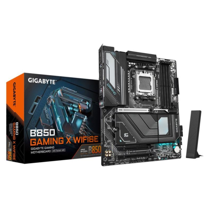Gigabyte Mainboard|GIGABYTE|AMD B850|SAM5|ATX|Memory DDR5|Memory slots 4|2xPCI-Express 3.0 1x|3xM.2|1xHDMI|1xDisplayPort|5xUSB 2.0|3xUSB 3.2 type B|2xUSB 3.2|2xUSB-C|1xPS/2|1xOptical S/PDIF|1xRJ45|B850GAMINGXWIFI6E
