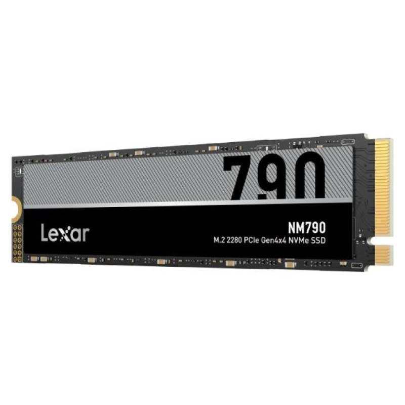 Lexar SSD|LEXAR|NM790|4TB|M.2|PCIe Gen4|NVMe|Write speed 6500 MBytes/sec|Read speed 7400 MBytes/sec|2.45mm|TBW 3000 TB|MTBF 1500000 hours|LNM790X004T-RNNNG