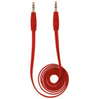 Trust Audio kabelis Trust Flat 1m Red 3.5mm - 3.5mm