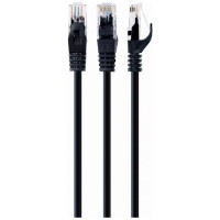 Gembird PATCH CABLE CAT6 UTP 1M/BLACK PP6U-1M/BK GEMBIRD