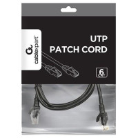 Gembird PATCH CABLE CAT6 UTP 1M/BLACK PP6U-1M/BK GEMBIRD