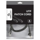 Gembird PATCH CABLE CAT6 UTP 1M/BLACK PP6U-1M/BK GEMBIRD