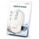 Gembird MOUSE USB OPTICAL WHITE/SILVER/MUS-4B-06-WS GEMBIRD