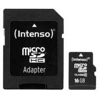 Intenso MEMORY MICRO SDHC 16GB C10/W/ADAPTER 3413470 INTENSO