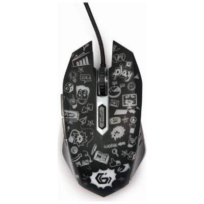 Gembird MOUSE USB OPTICAL BLACK/MUS-6B-GRAFIX-01 GEMBIRD