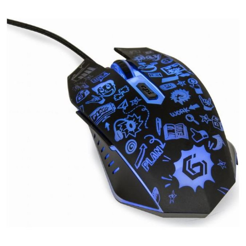 Gembird MOUSE USB OPTICAL BLACK/MUS-6B-GRAFIX-01 GEMBIRD