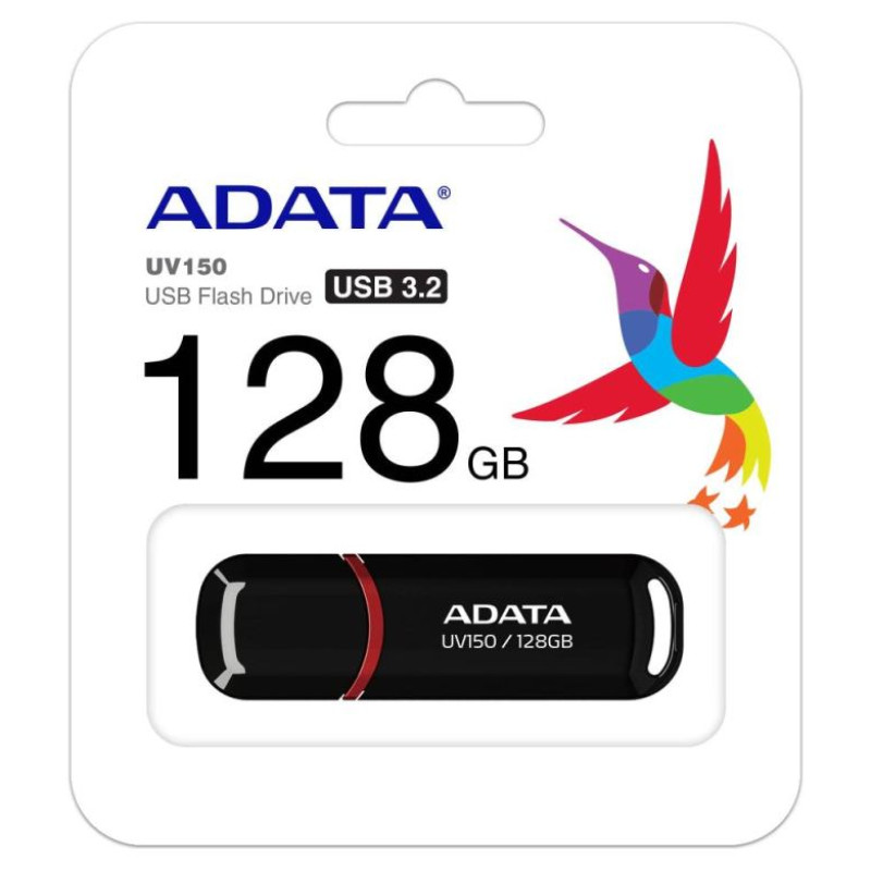 Adata MEMORY DRIVE FLASH USB3 128GB/BLACK AUV150-128G-RBK ADATA