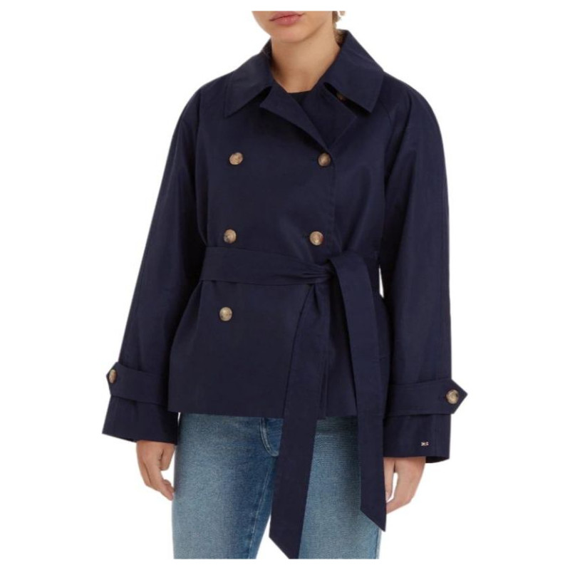 Tommy Hilfiger Cotton Trench Coat W WW0WW38430 (34)