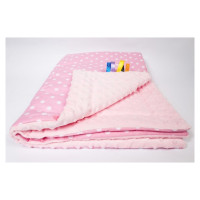 Ankras Sedziņa divpusēja MINKY Dots pink-pink 75х100 cm