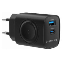 Gembird CHARGER USB 2IN1 20W 2PORT/TA-UC-PDQCW20-01-BK GEMBIRD