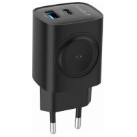 Gembird CHARGER USB 2IN1 20W 2PORT/TA-UC-PDQCW20-01-BK GEMBIRD