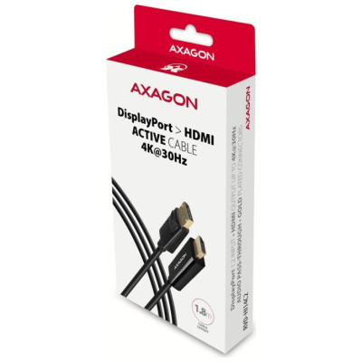 Axagon RVD-HI14C2 DisplayPort > HDMI 1.4 cable 1.8m 4K/30Hz