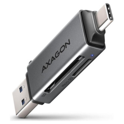 Axagon CRE-DAC External, Type-C+Type-A 2-slot SD/microSD