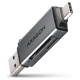 Axagon CARD READER USB-C+USB3.2 2SLOT/SD/MICROSD CRE-DAC AXAGON