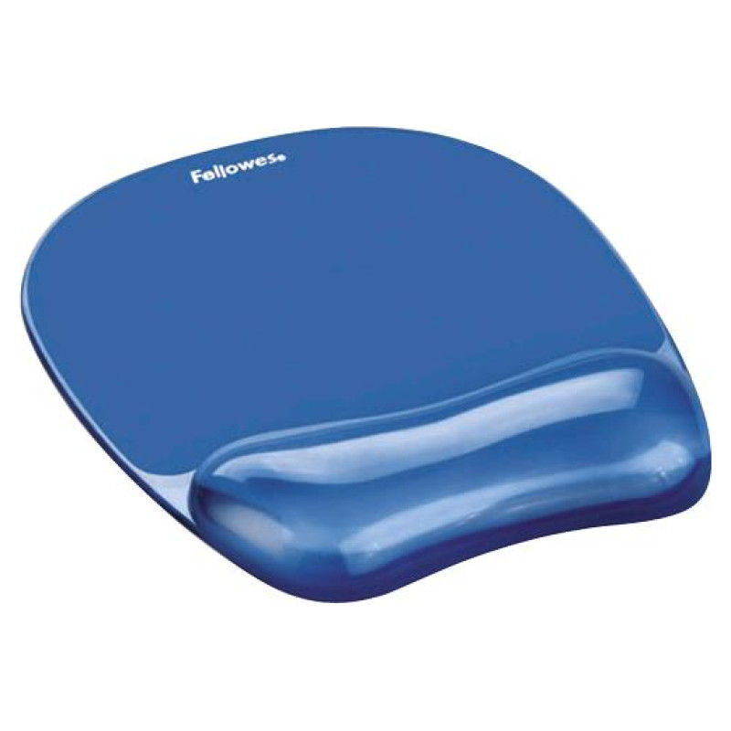 Fellowes MOUSE PAD CRYSTAL GEL/BLUE 9114120 FELLOWES