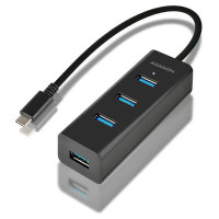 Axagon I/O HUB USB-C 4PORT CHARGING/0.4M HUE-S2C AXAGON