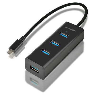 Axagon HUE-S2C 4x USB3.0 Charging Hub, MicroUSB Charging Connector, Type-C