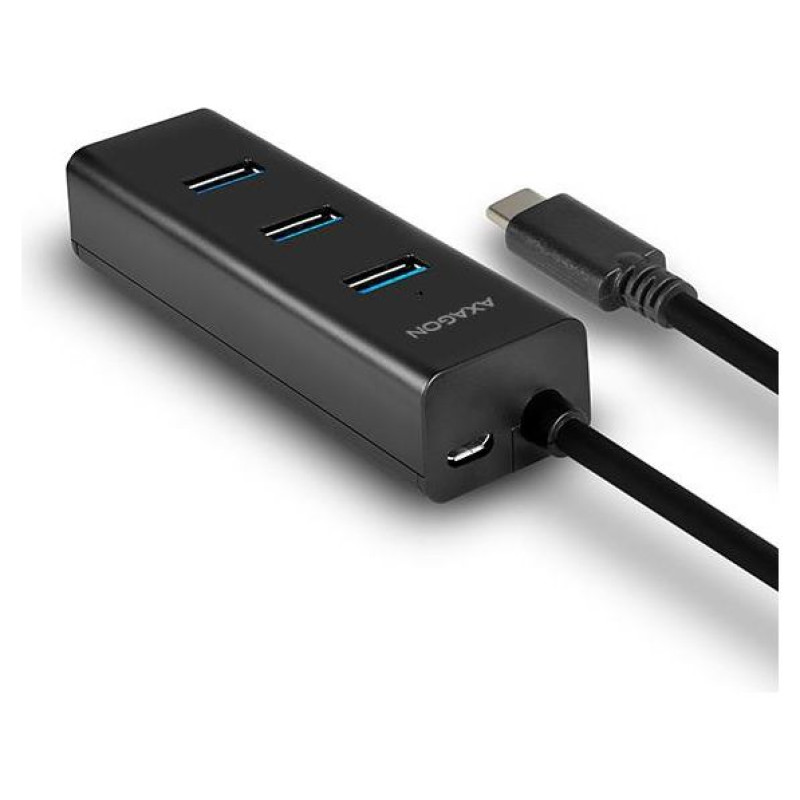 Axagon HUE-S2C 4x USB3.0 Charging Hub, MicroUSB Charging Connector, Type-C