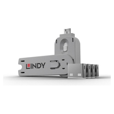 Lindy USB PORT BLOCKER 4PACK/WHITE 40454 LINDY
