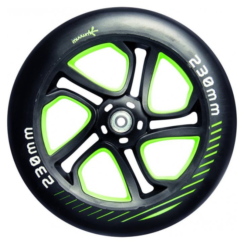 Muuwmi Aluminium Scooter PRO skrejritenis 230 mm, zaļ&scaron; - AU 467