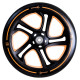 Muuwmi Aluminium PRO Scooter skrejritenis 215 mm, oranžs - AU 577