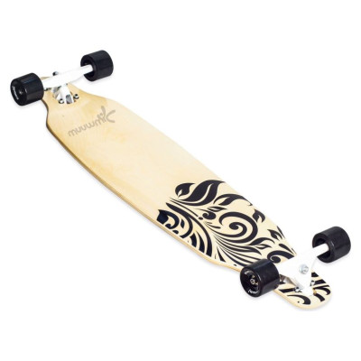 Muuwmi Longboard Skateboard skrituļdēlis, ABEC 7 , Wood - AU 559