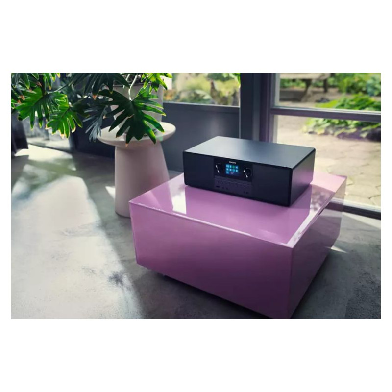 Philips Mikro mūzikas sistēma ar Bluetooth, Interneta radio, DAB+, melna - TAM6805/10