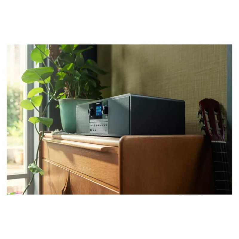 Philips Mikro mūzikas sistēma ar Bluetooth, Interneta radio, DAB+, melna - TAM6805/10