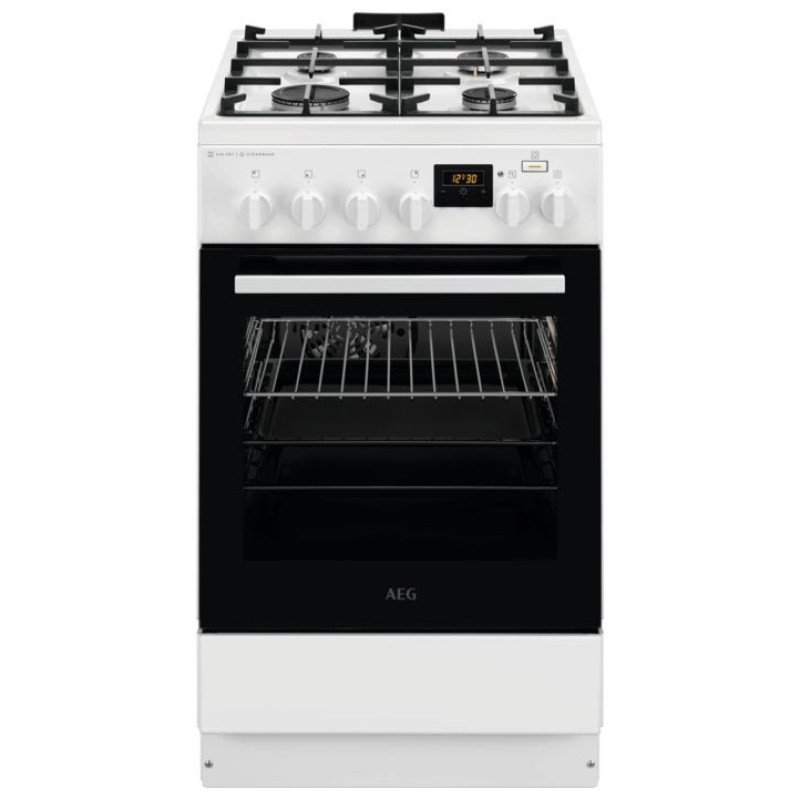 AEG gāzes plīts ar elektrisko cepe&scaron;krāsni - CKB56490BW