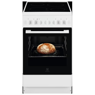 Electrolux 300.sērijas elektriskā plīts ar elektrisko cepe&scaron;krāsni, balta, 50cm - LKR500066W