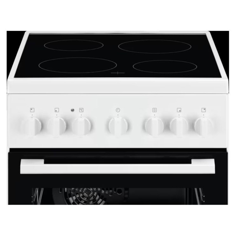 Electrolux 300.sērijas elektriskā plīts ar elektrisko cepe&scaron;krāsni, balta, 50cm - LKR500066W