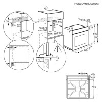 Electrolux cepeškrāsns, iebūv., 72 l, melna - EOE5C71Z