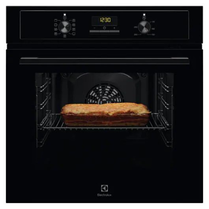 Electrolux cepe&scaron;krāsns, iebūv., 65l, tērauda ar pārklājumu pret pirkstu nospiedumiem - EOF3H50BK
