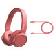 Philips austiņas On-Ear ar Bluetooth, sarkanas - TAH4205RD/00