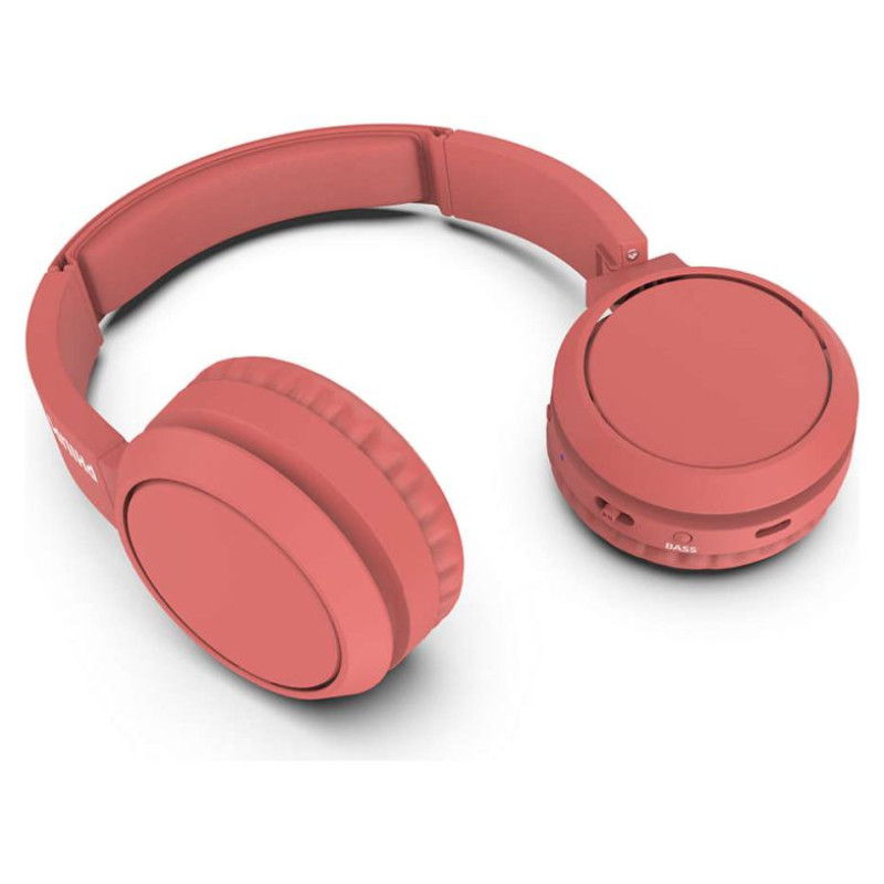 Philips austiņas On-Ear ar Bluetooth, sarkanas - TAH4205RD/00