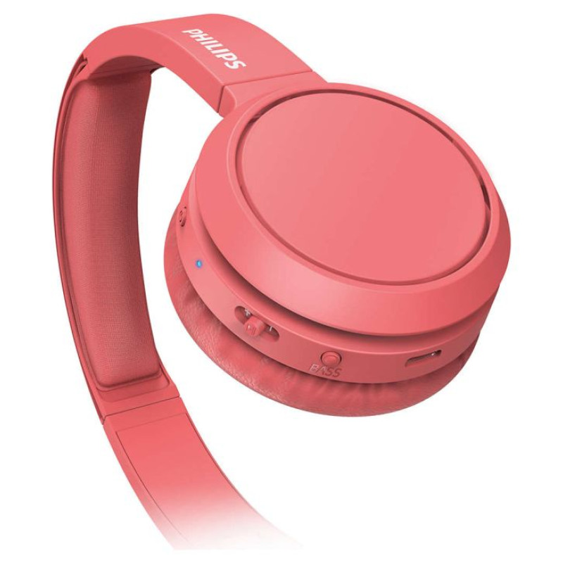 Philips austiņas On-Ear ar Bluetooth, sarkanas - TAH4205RD/00