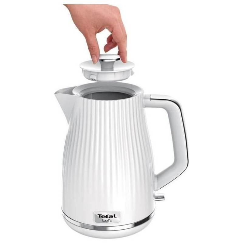 Tefal tējkanna Loft, 1.7l, 2400W, balta - KO2501