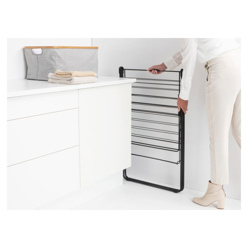 Brabantia HangOn veļas žāvētājs, 20m, Matt Black - 403408
