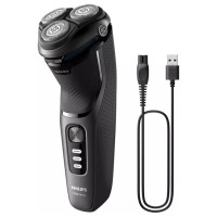 Philips Shaver Series 3000, Wet& Dry skuveklis (lādējams), melns - S3343/13