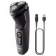 Philips Shaver Series 3000, Wet& Dry skuveklis (lādējams), melns - S3343/13